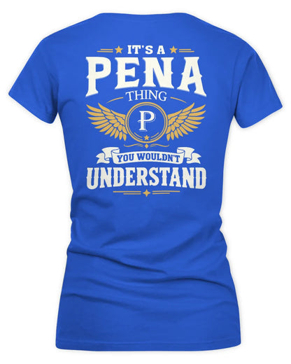 PENA KT06-M008 It’s a [NAME] Thing – You Wouldn’t Understand | Personalized Vintage T-Shirt - Women's V-Neck T-Shirt - Royal