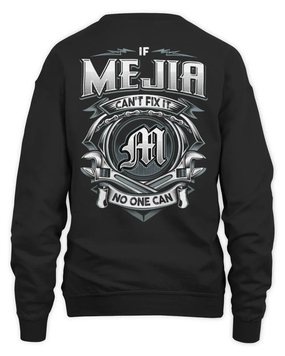 MEJIA AP81-K4-626 - Personalized Ahmed Quote Apparel “If Ahmed Can't Fix It, No One Can” - Unisex Sweatshirt - Black
