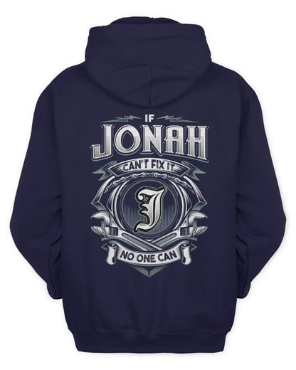 JONAH AP81-K4-626 - Personalized Ahmed Quote Apparel “If Ahmed Can't Fix It, No One Can” - Unisex Hoodie - Navy