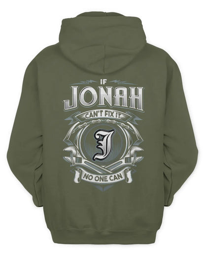 JONAH AP81-K4-626 - Personalized Ahmed Quote Apparel “If Ahmed Can't Fix It, No One Can” - Unisex Hoodie - Military Green