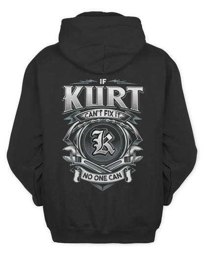 KURT AP81-K4-626 - Personalized Ahmed Quote Apparel “If Ahmed Can't Fix It, No One Can” - Unisex Hoodie - Black