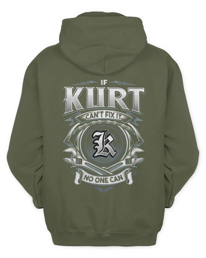 KURT AP81-K4-626 - Personalized Ahmed Quote Apparel “If Ahmed Can't Fix It, No One Can” - Unisex Hoodie - Military Green