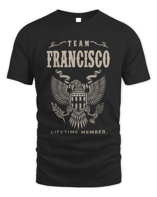 FRANCISCO TP06-K82 – Personalized Classic Style Apparel “Team NAME Lifetime Member”
