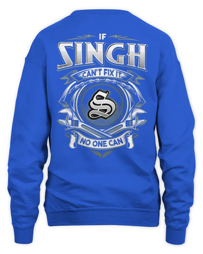 SINGH AP81-K4-626 - Personalized Ahmed Quote Apparel “If Ahmed Can't Fix It, No One Can” - Unisex Sweatshirt - Royal