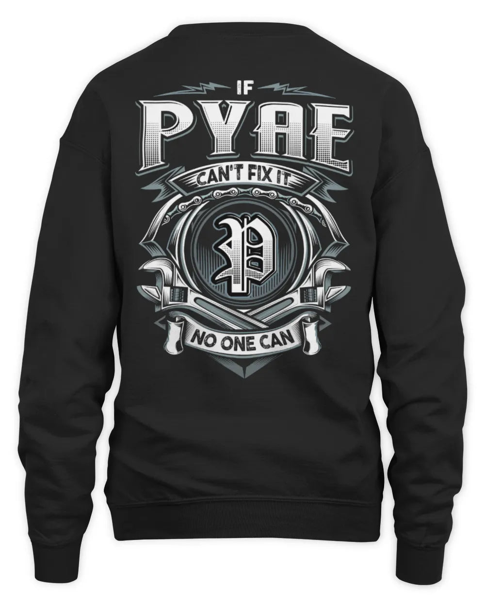 PYAE AP81-K4-626 - Personalized Ahmed Quote Apparel “If Ahmed Can't Fix It, No One Can” - Unisex Sweatshirt - Black