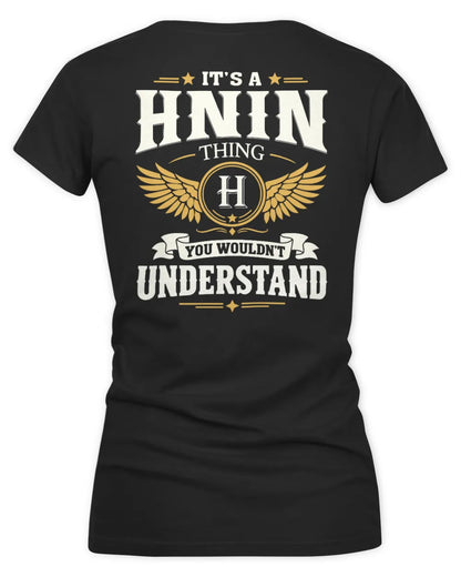 HNIN KT06-M008 It’s a [NAME] Thing – You Wouldn’t Understand | Personalized Vintage T-Shirt - Women's V-Neck T-Shirt - Black