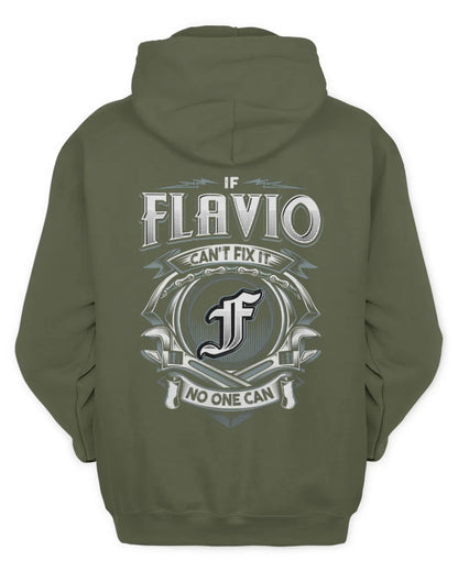 FLAVIO AP81-K4-626 - Personalized Ahmed Quote Apparel “If Ahmed Can't Fix It, No One Can” - Unisex Hoodie - Military Green