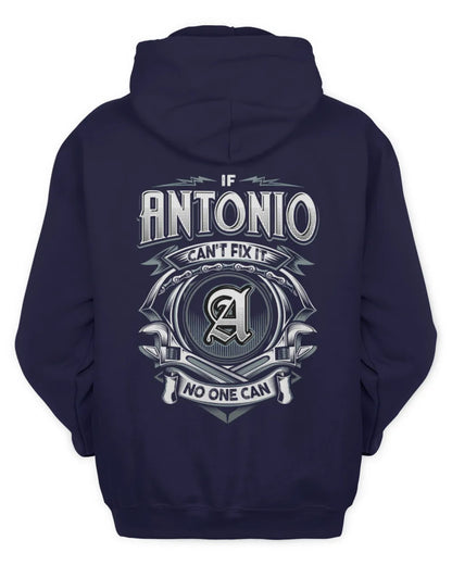 ANTONIO AP81-K4-626 - Personalized Ahmed Quote Apparel “If Ahmed Can't Fix It, No One Can” - Unisex Hoodie - Navy