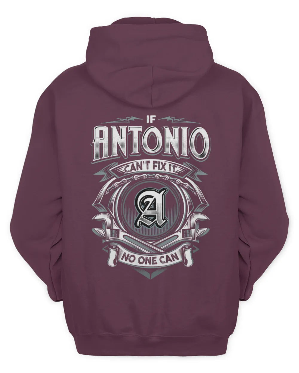 ANTONIO AP81-K4-626 - Personalized Ahmed Quote Apparel “If Ahmed Can't Fix It, No One Can” - Unisex Hoodie - Maroon