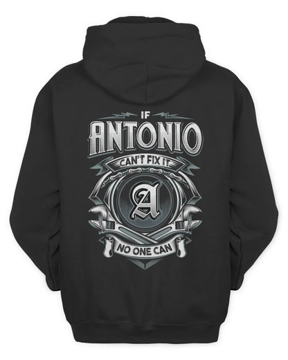 ANTONIO AP81-K4-626 - Personalized Ahmed Quote Apparel “If Ahmed Can't Fix It, No One Can” - Unisex Hoodie - Black