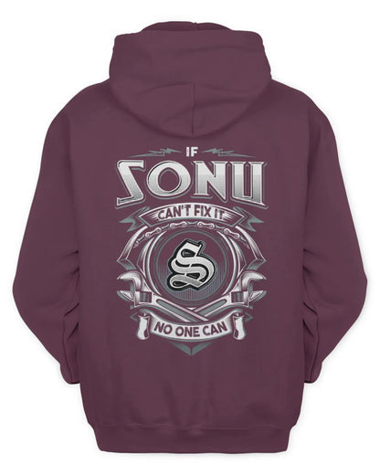 SONU AP81-K4-626 - Personalized Ahmed Quote Apparel “If Ahmed Can't Fix It, No One Can” - Unisex Hoodie - Maroon