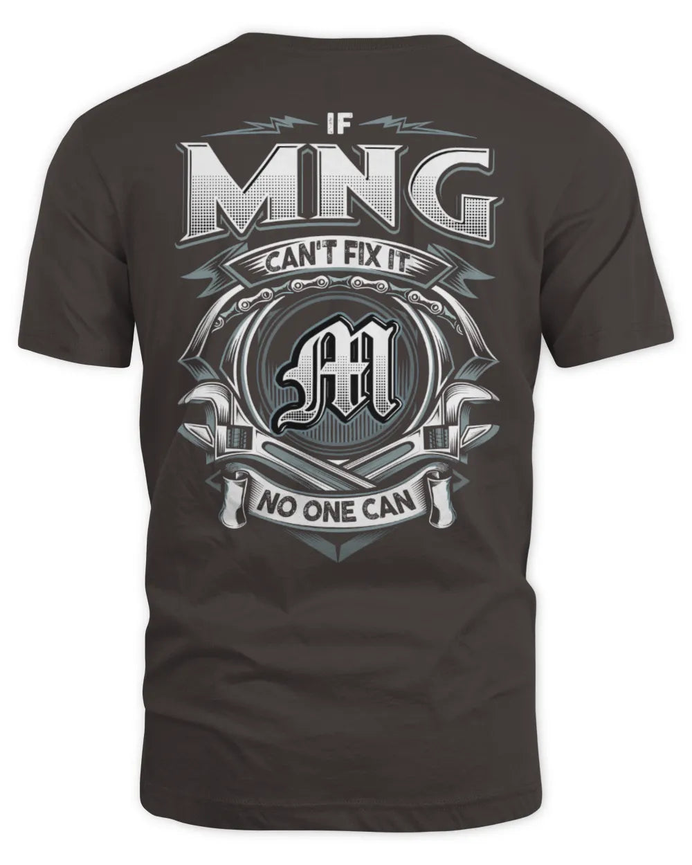 MNG AP81-K4-626 - Personalized Ahmed Quote Apparel “If Ahmed Can't Fix It, No One Can” - Unisex Standard T-Shirt - Dark Chocolate