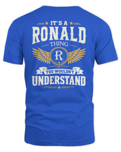RONALD KT06-M008 It’s a [NAME] Thing – You Wouldn’t Understand | Personalized Vintage T-Shirt - Unisex Standard T-Shirt - Royal