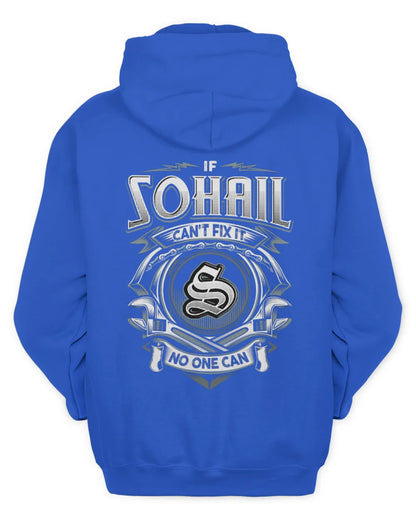 SOHAIL AP81-K4-626 - Personalized Ahmed Quote Apparel “If Ahmed Can't Fix It, No One Can” - Unisex Hoodie - Royal