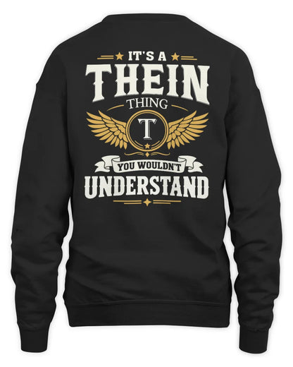 THEIN KT06-M008 It’s a [NAME] Thing – You Wouldn’t Understand | Personalized Vintage T-Shirt - Unisex Sweatshirt - Black
