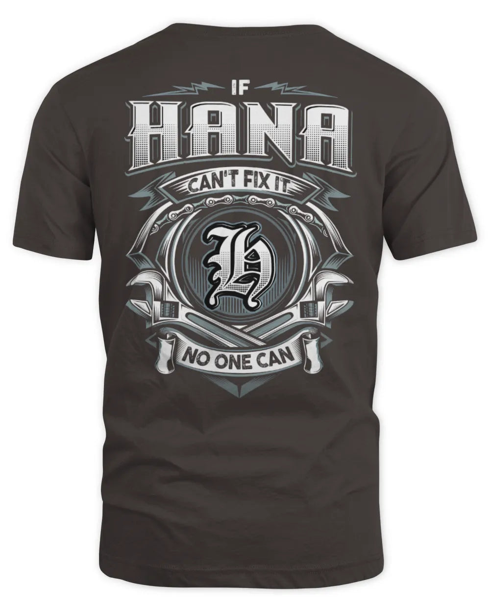 HANA AP81-K4-626 - Personalized Ahmed Quote Apparel “If Ahmed Can't Fix It, No One Can” - Unisex Standard T-Shirt - Dark Chocolate