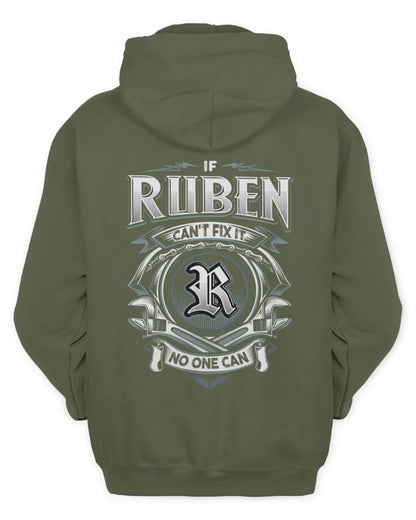 RUBEN AP81-K4-626 - Personalized Ahmed Quote Apparel “If Ahmed Can't Fix It, No One Can” - Unisex Hoodie - Military Green