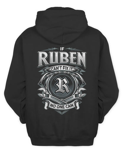 RUBEN AP81-K4-626 - Personalized Ahmed Quote Apparel “If Ahmed Can't Fix It, No One Can” - Unisex Hoodie - Black