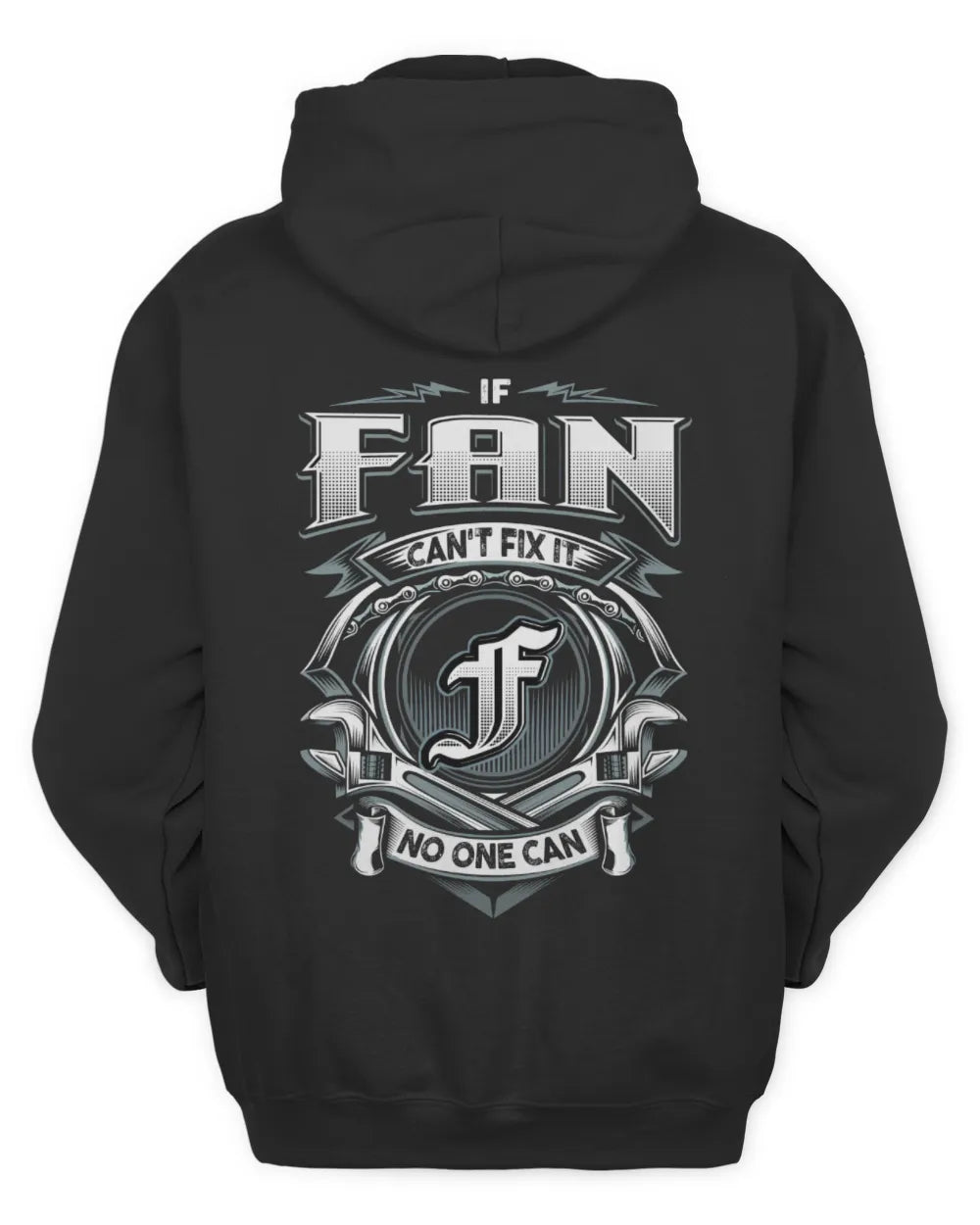 FAN AP81-K4-626 - Personalized Ahmed Quote Apparel “If Ahmed Can't Fix It, No One Can” - Unisex Hoodie - Black