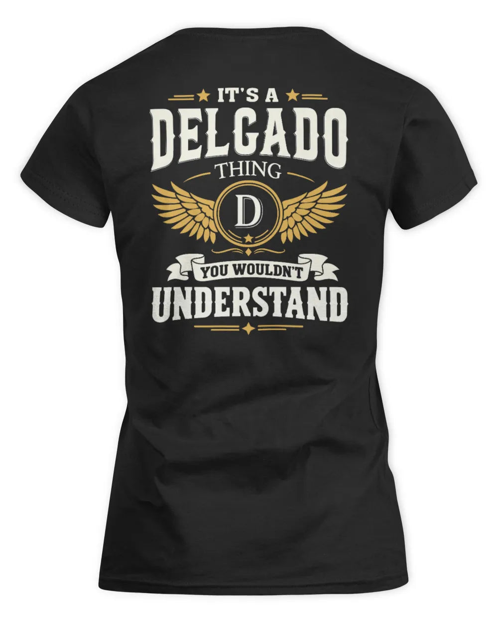 DELGADO KT06-M008 It’s a [NAME] Thing – You Wouldn’t Understand | Personalized Vintage T-Shirt - Women's Standard T-Shirt - Black