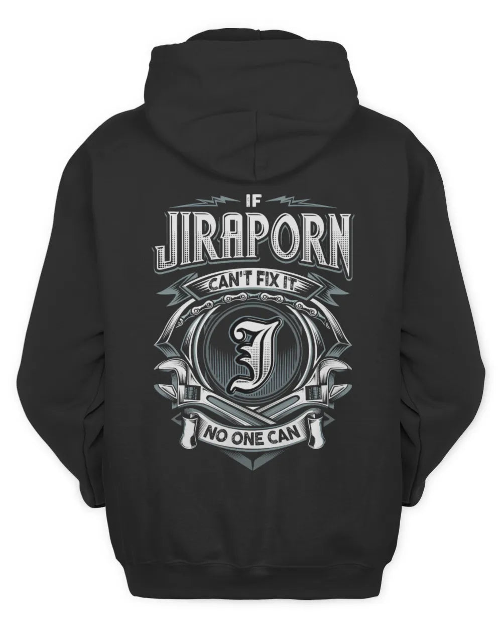 JIRAPORN AP81-K4-626 - Personalized Ahmed Quote Apparel “If Ahmed Can't Fix It, No One Can” - Unisex Hoodie - Black