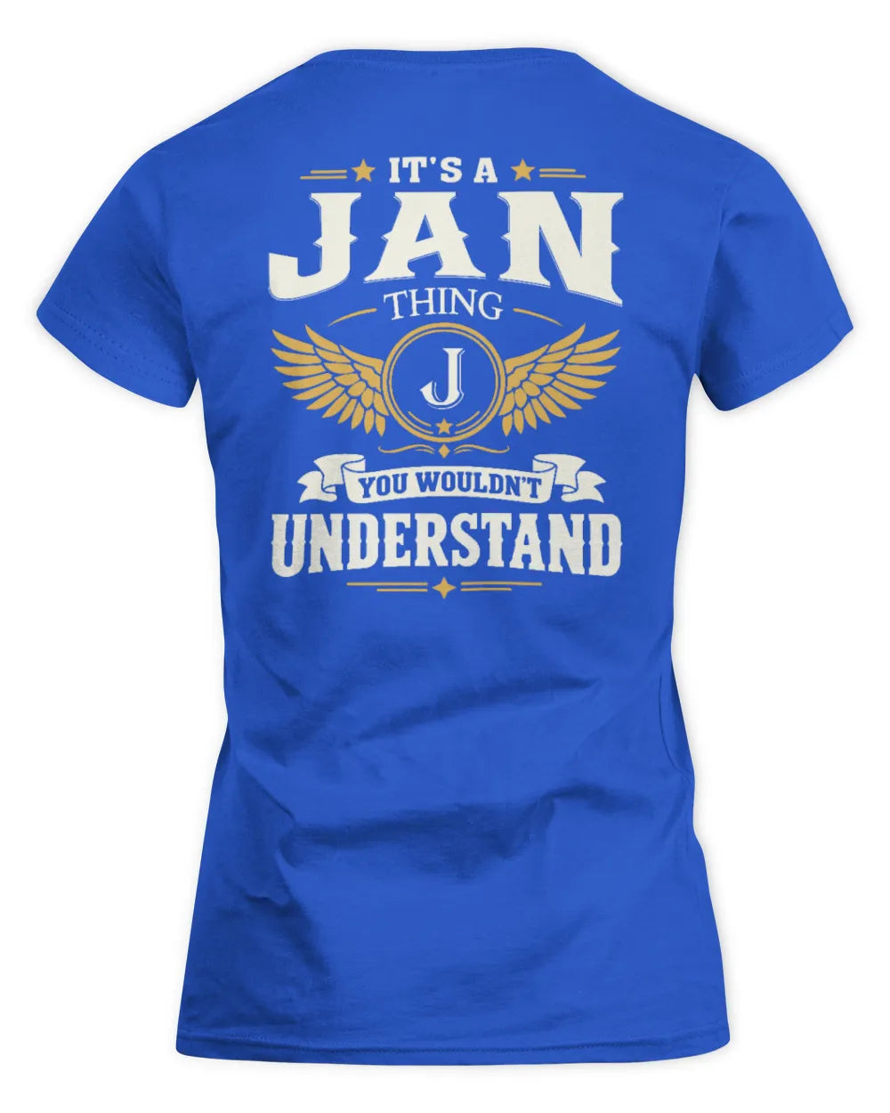 JAN KT06-M008 It’s a [NAME] Thing – You Wouldn’t Understand | Personalized Vintage T-Shirt - Women's Standard T-Shirt - Royal