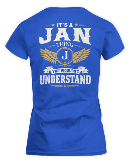 JAN KT06-M008 It’s a [NAME] Thing – You Wouldn’t Understand | Personalized Vintage T-Shirt - Women's Standard T-Shirt - Royal