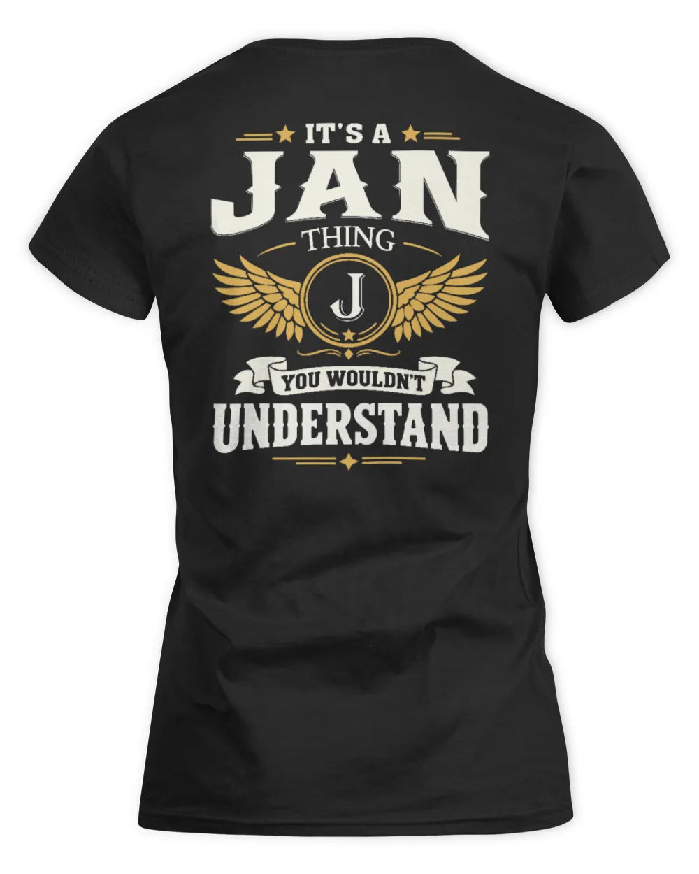 JAN KT06-M008 It’s a [NAME] Thing – You Wouldn’t Understand | Personalized Vintage T-Shirt - Women's Standard T-Shirt - Black