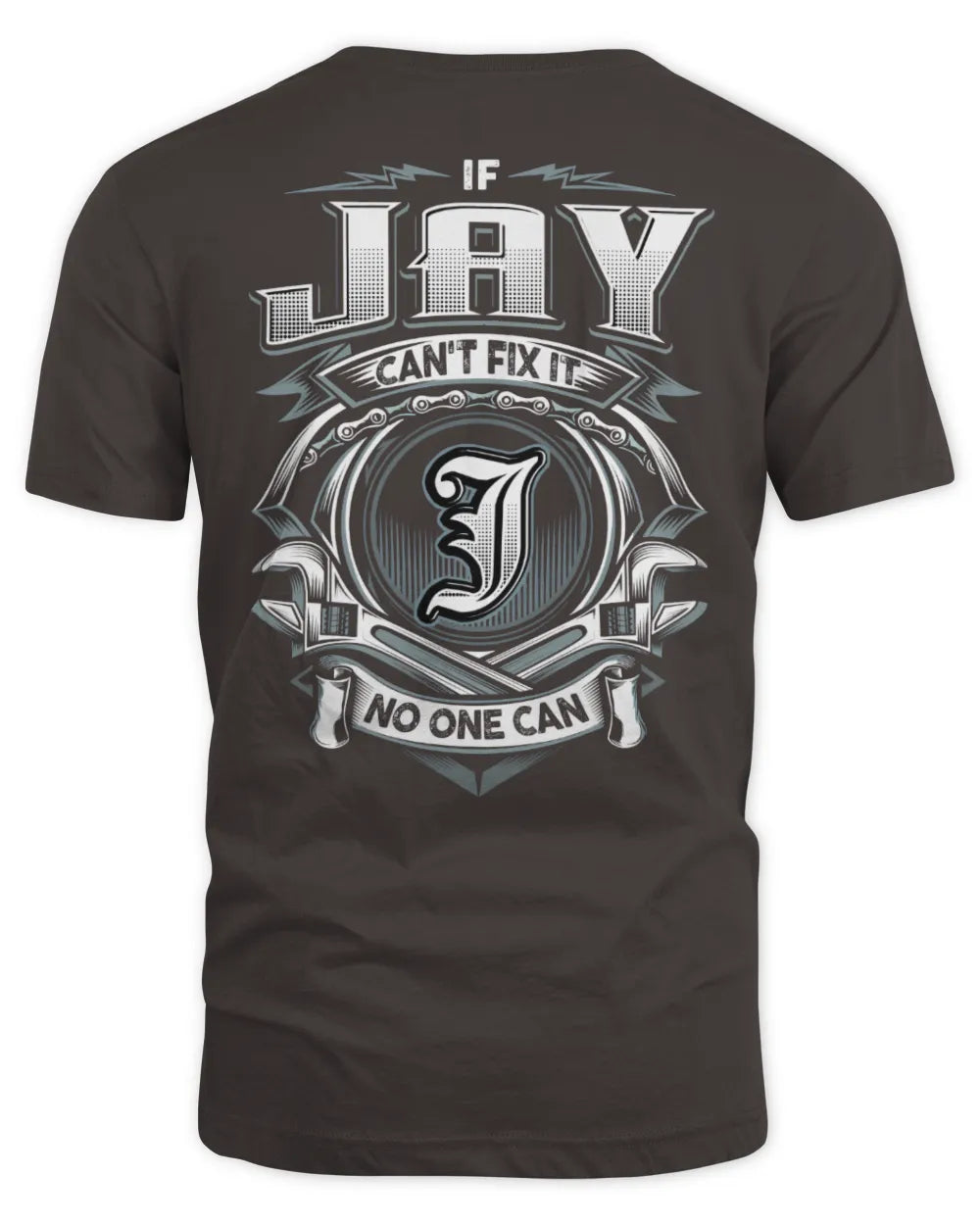 JAY AP81-K4-626 - Personalized Ahmed Quote Apparel “If Ahmed Can't Fix It, No One Can” - Unisex Standard T-Shirt - Dark Chocolate