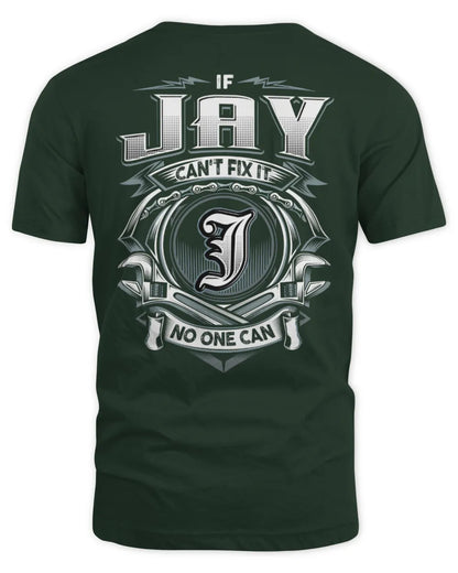 JAY AP81-K4-626 - Personalized Ahmed Quote Apparel “If Ahmed Can't Fix It, No One Can” - Unisex Standard T-Shirt - Forest Green