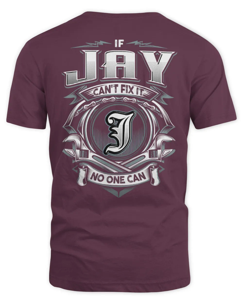 JAY AP81-K4-626 - Personalized Ahmed Quote Apparel “If Ahmed Can't Fix It, No One Can” - Unisex Standard T-Shirt - Maroon