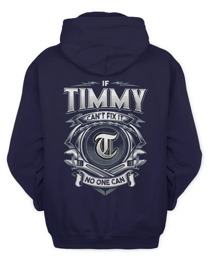 TIMMY AP81-K4-626 - Personalized Ahmed Quote Apparel “If Ahmed Can't Fix It, No One Can” - Unisex Hoodie - Navy
