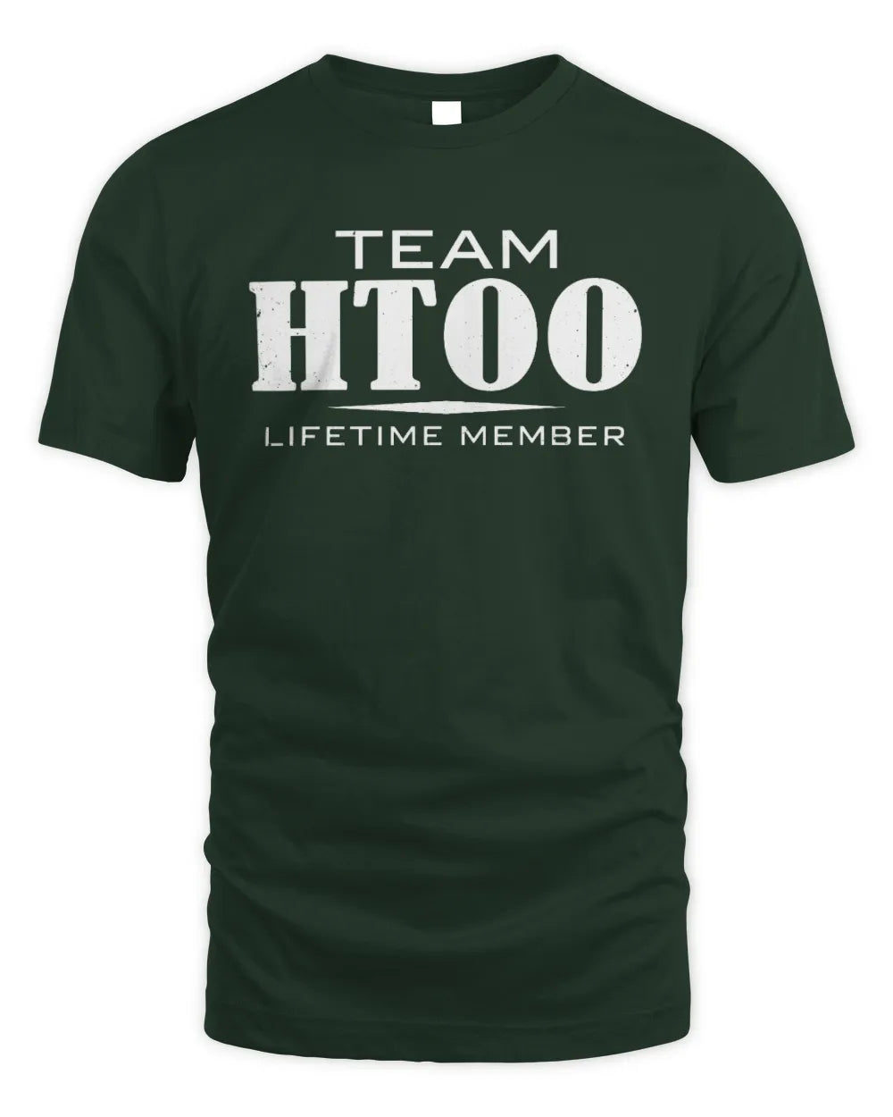 HTOO BL62-K4-128 - Personalized “Team NAME Lifetime Member” - Unisex Standard T-Shirt - Forest Green