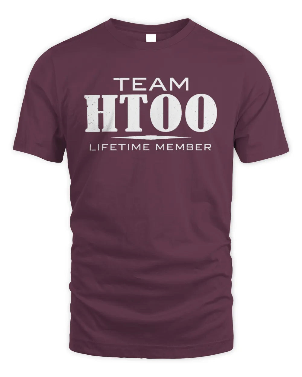 HTOO BL62-K4-128 - Personalized “Team NAME Lifetime Member” - Unisex Standard T-Shirt - Maroon