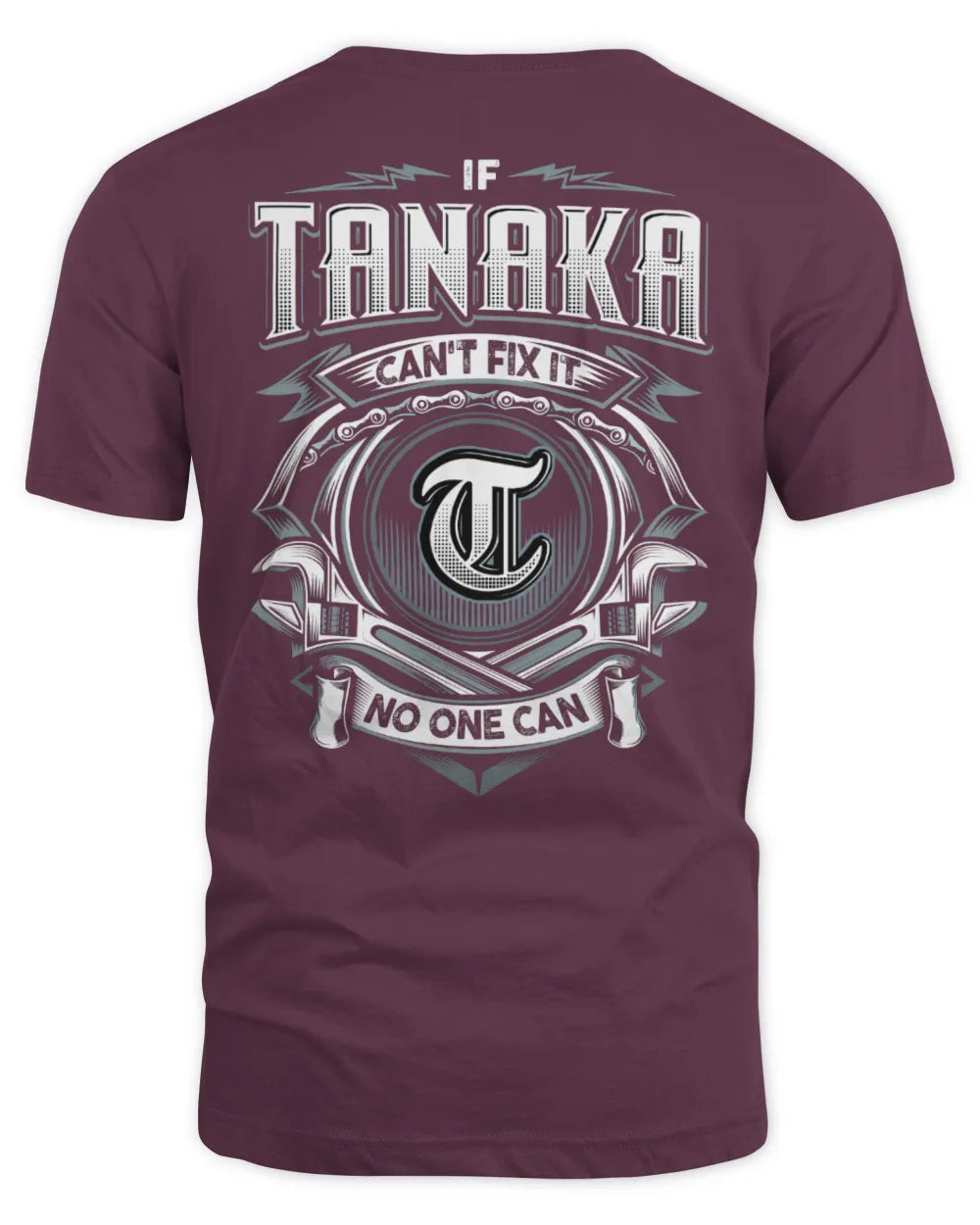 TANAKA AP81-K4-626 - Personalized Ahmed Quote Apparel “If Ahmed Can't Fix It, No One Can” - Unisex Standard T-Shirt - Maroon