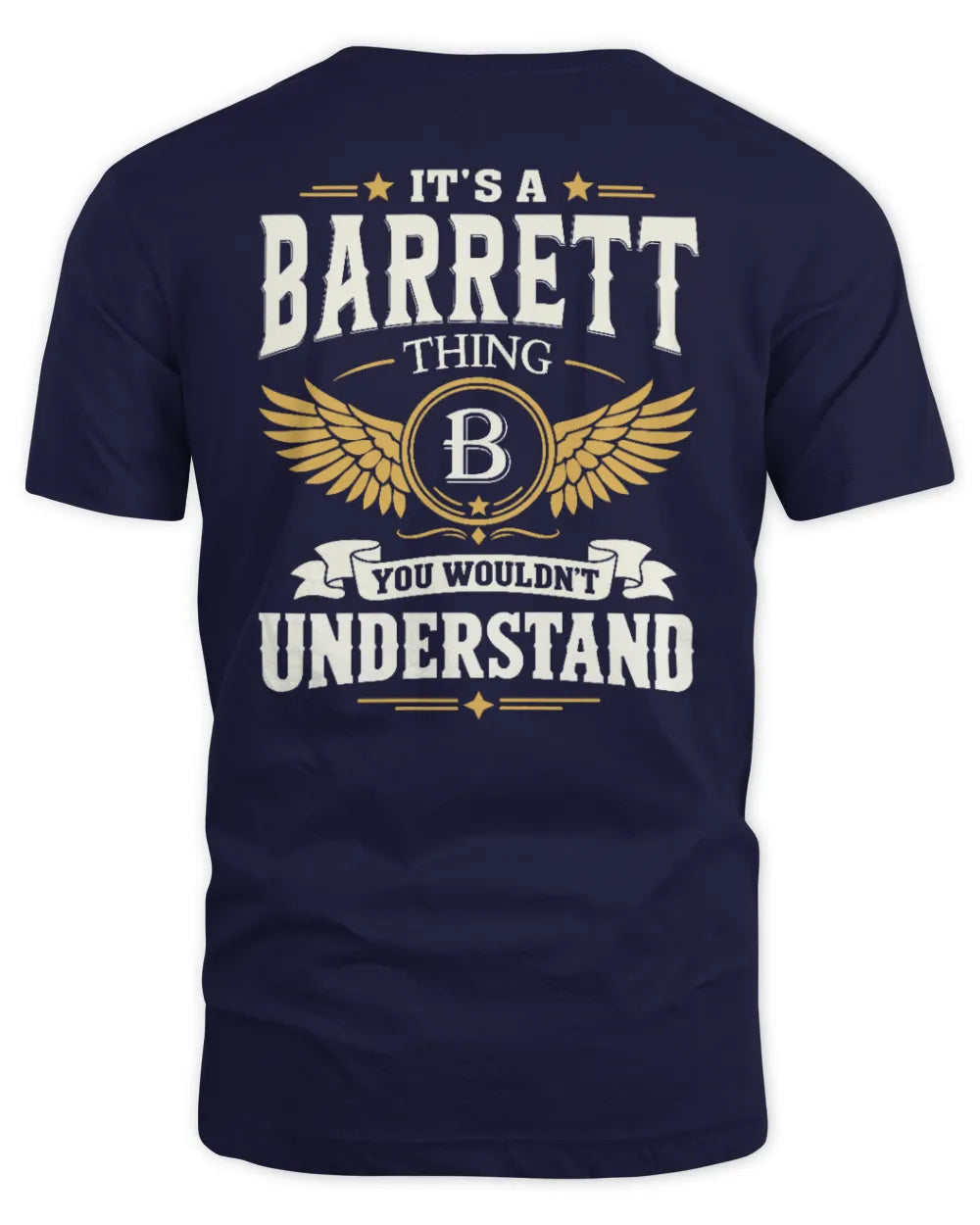 BARRETT KT06-M008 It’s a [NAME] Thing – You Wouldn’t Understand | Personalized Vintage T-Shirt - Unisex Standard T-Shirt - Navy