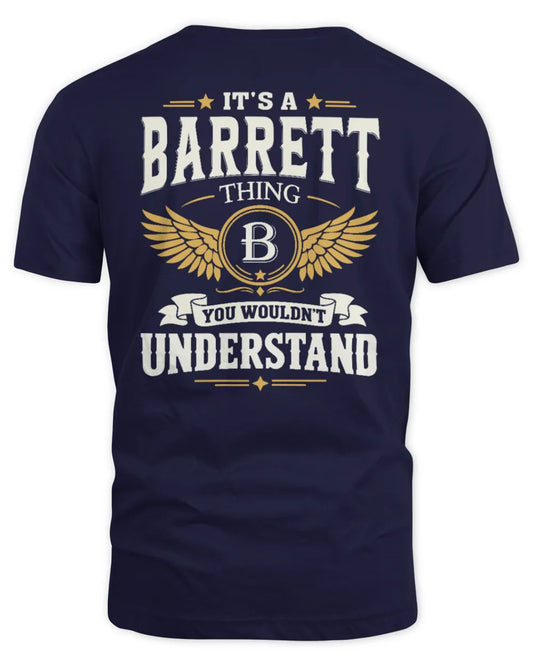 BARRETT KT06-M008 It’s a [NAME] Thing – You Wouldn’t Understand | Personalized Vintage T-Shirt - Unisex Standard T-Shirt - Navy