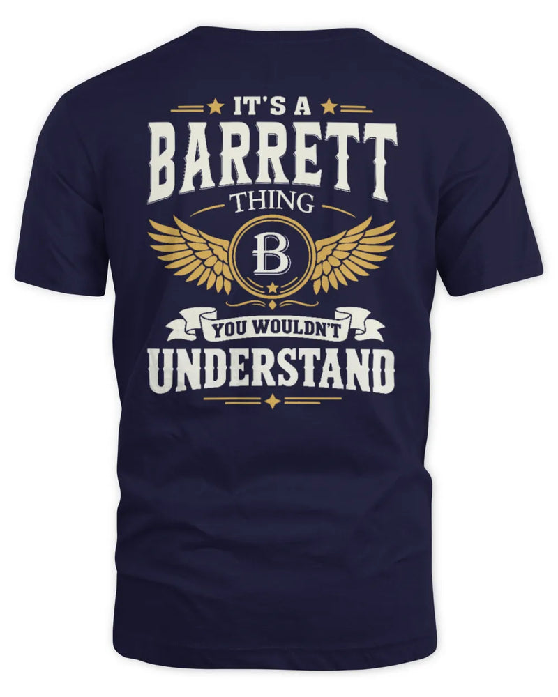BARRETT KT06-M008 It’s a [NAME] Thing – You Wouldn’t Understand | Personalized Vintage T-Shirt - Unisex Standard T-Shirt - Navy
