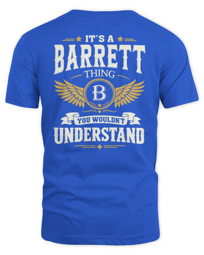 BARRETT KT06-M008 It’s a [NAME] Thing – You Wouldn’t Understand | Personalized Vintage T-Shirt - Unisex Standard T-Shirt - Royal
