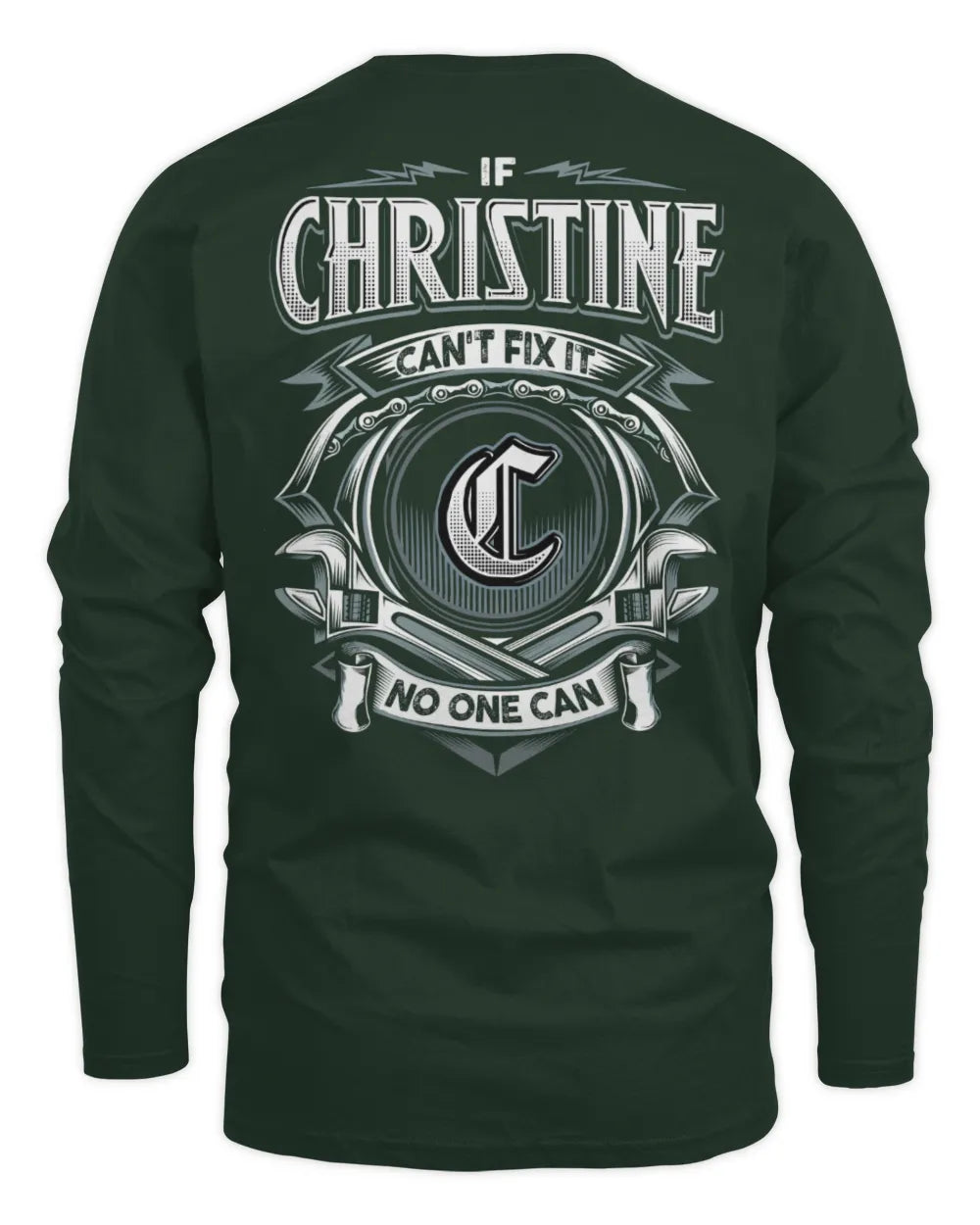CHRISTINE AP81-K4-626 - Personalized Ahmed Quote Apparel “If Ahmed Can't Fix It, No One Can” - Men's Long Sleeved T-Shirt - Forest Green