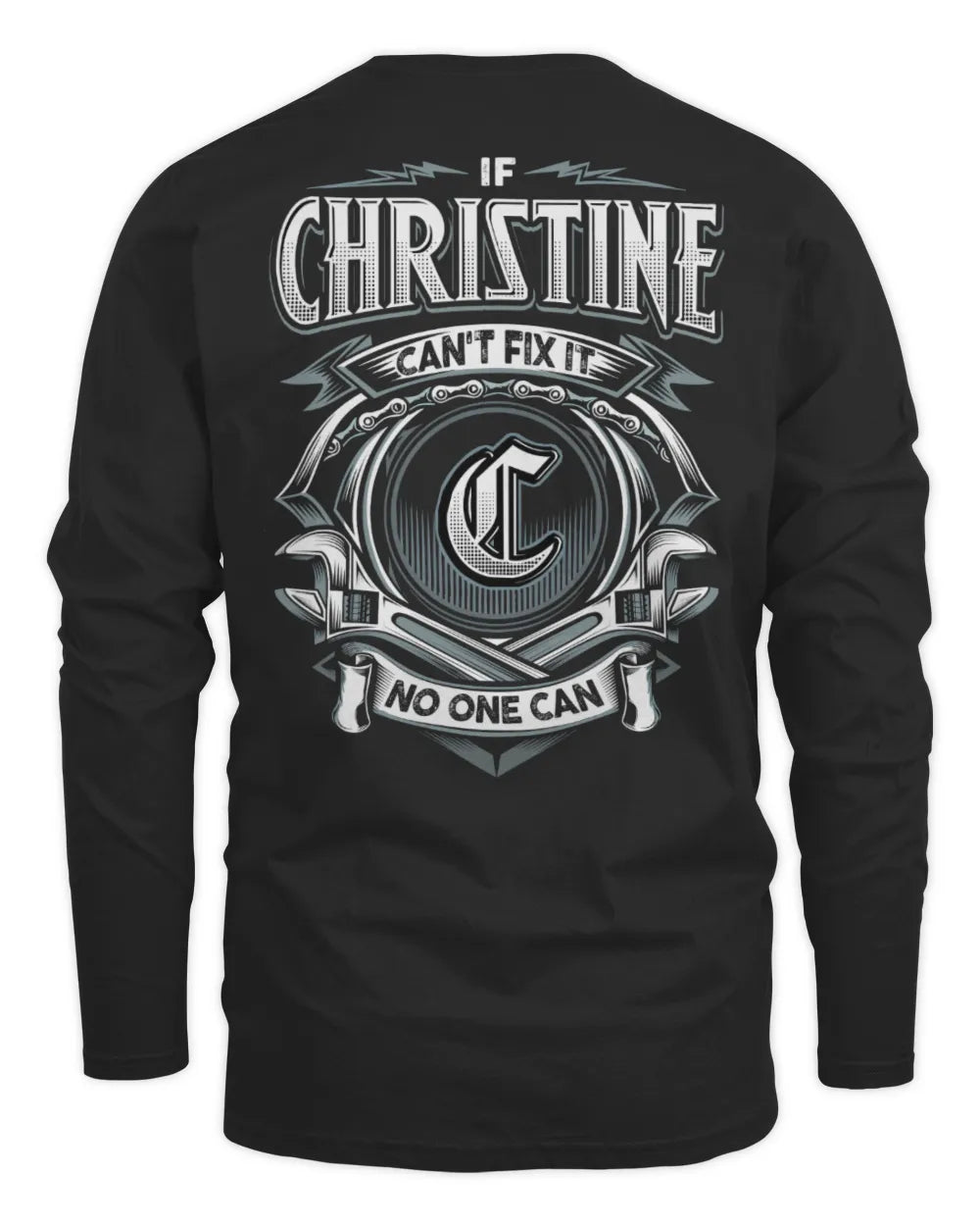 CHRISTINE AP81-K4-626 - Personalized Ahmed Quote Apparel “If Ahmed Can't Fix It, No One Can” - Men's Long Sleeved T-Shirt - Black