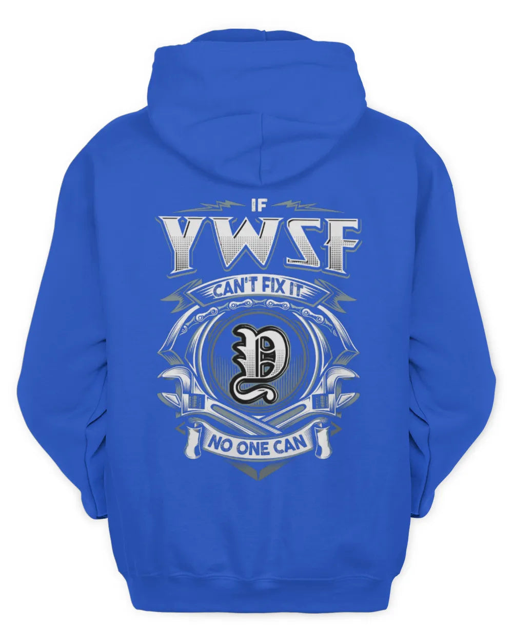 YWSF AP81-K4-626 - Personalized Ahmed Quote Apparel “If Ahmed Can't Fix It, No One Can” - Unisex Hoodie - Royal