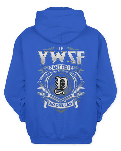 YWSF AP81-K4-626 - Personalized Ahmed Quote Apparel “If Ahmed Can't Fix It, No One Can” - Unisex Hoodie - Royal