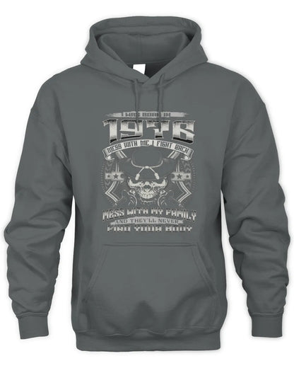 1976 HH89-K2 – Protective Family Quote T-Shirt - Unisex Hoodie - Charcoal