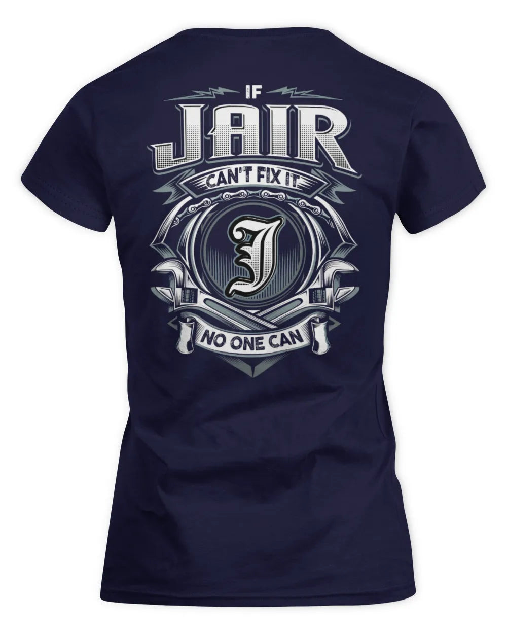 JAIR AP81-K4-626 - Personalized Ahmed Quote Apparel “If Ahmed Can't Fix It, No One Can” - Women's Standard T-Shirt - Navy