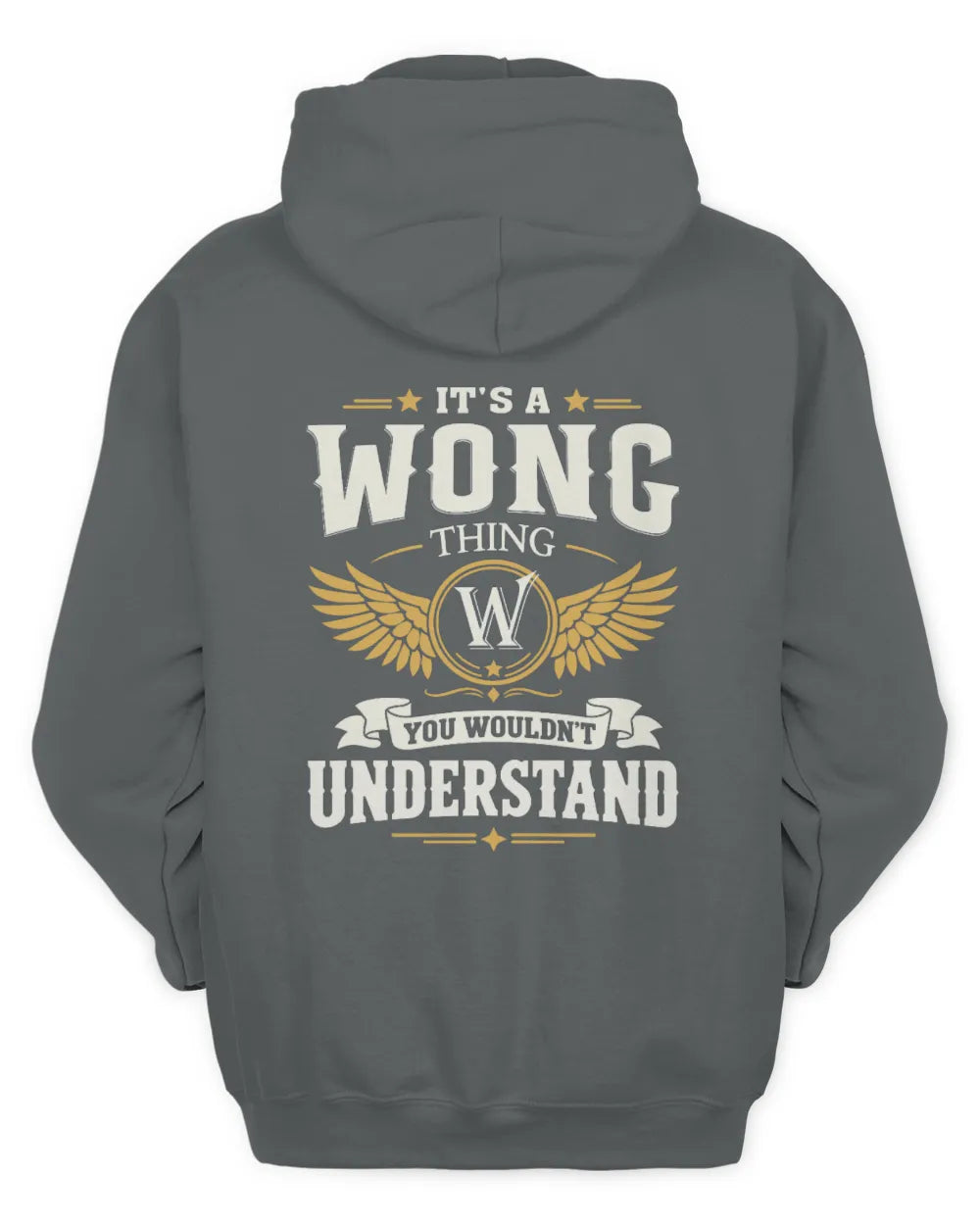 WONG KT06-M008 It’s a [NAME] Thing – You Wouldn’t Understand | Personalized Vintage T-Shirt - Unisex Hoodie - Charcoal
