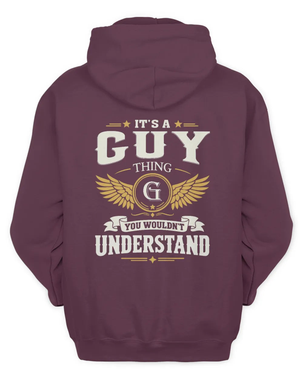 GUY KT06-M008 It’s a [NAME] Thing – You Wouldn’t Understand | Personalized Vintage T-Shirt - Unisex Hoodie - Maroon