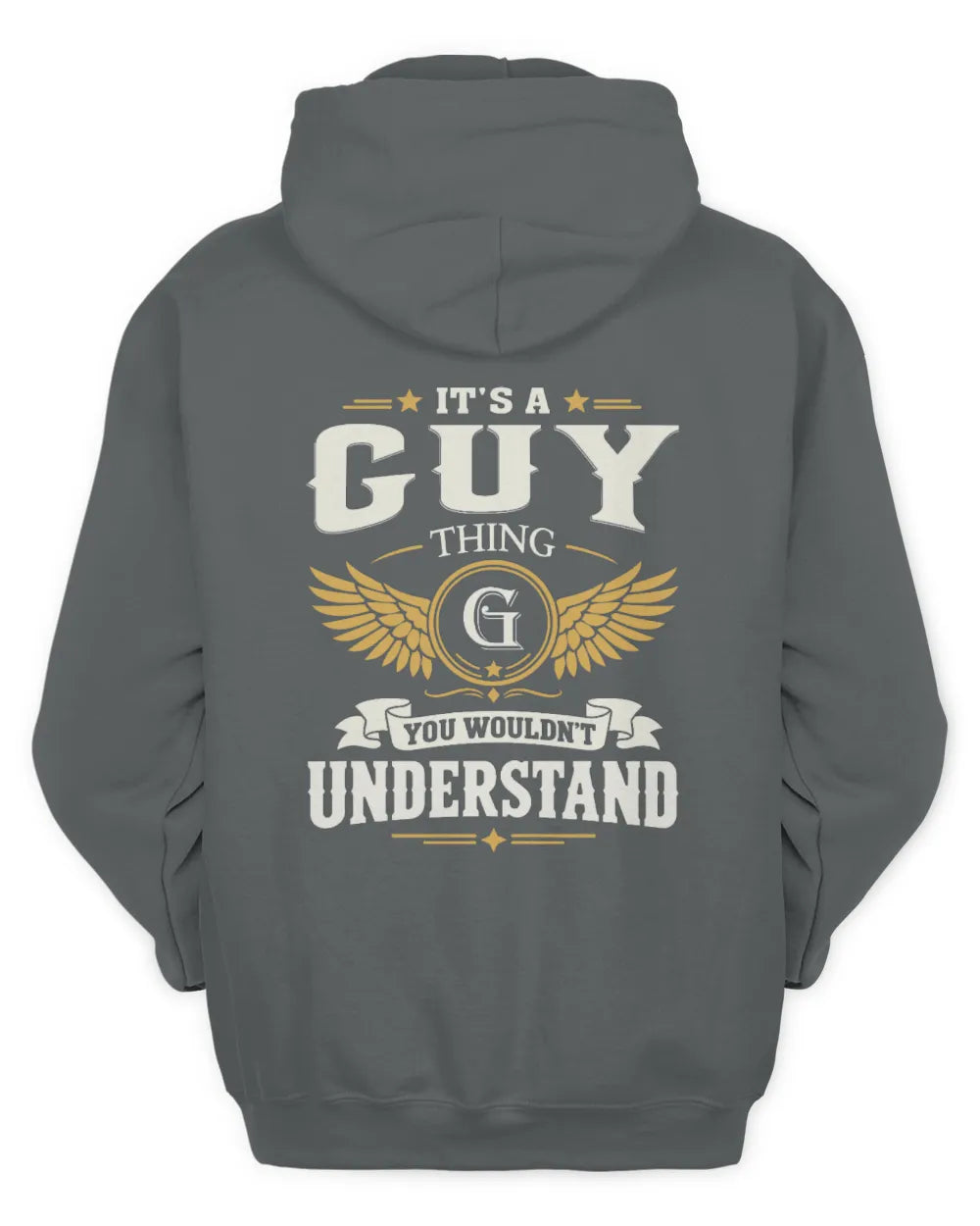 GUY KT06-M008 It’s a [NAME] Thing – You Wouldn’t Understand | Personalized Vintage T-Shirt - Unisex Hoodie - Charcoal