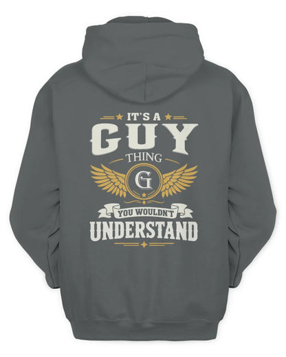 GUY KT06-M008 It’s a [NAME] Thing – You Wouldn’t Understand | Personalized Vintage T-Shirt - Unisex Hoodie - Charcoal