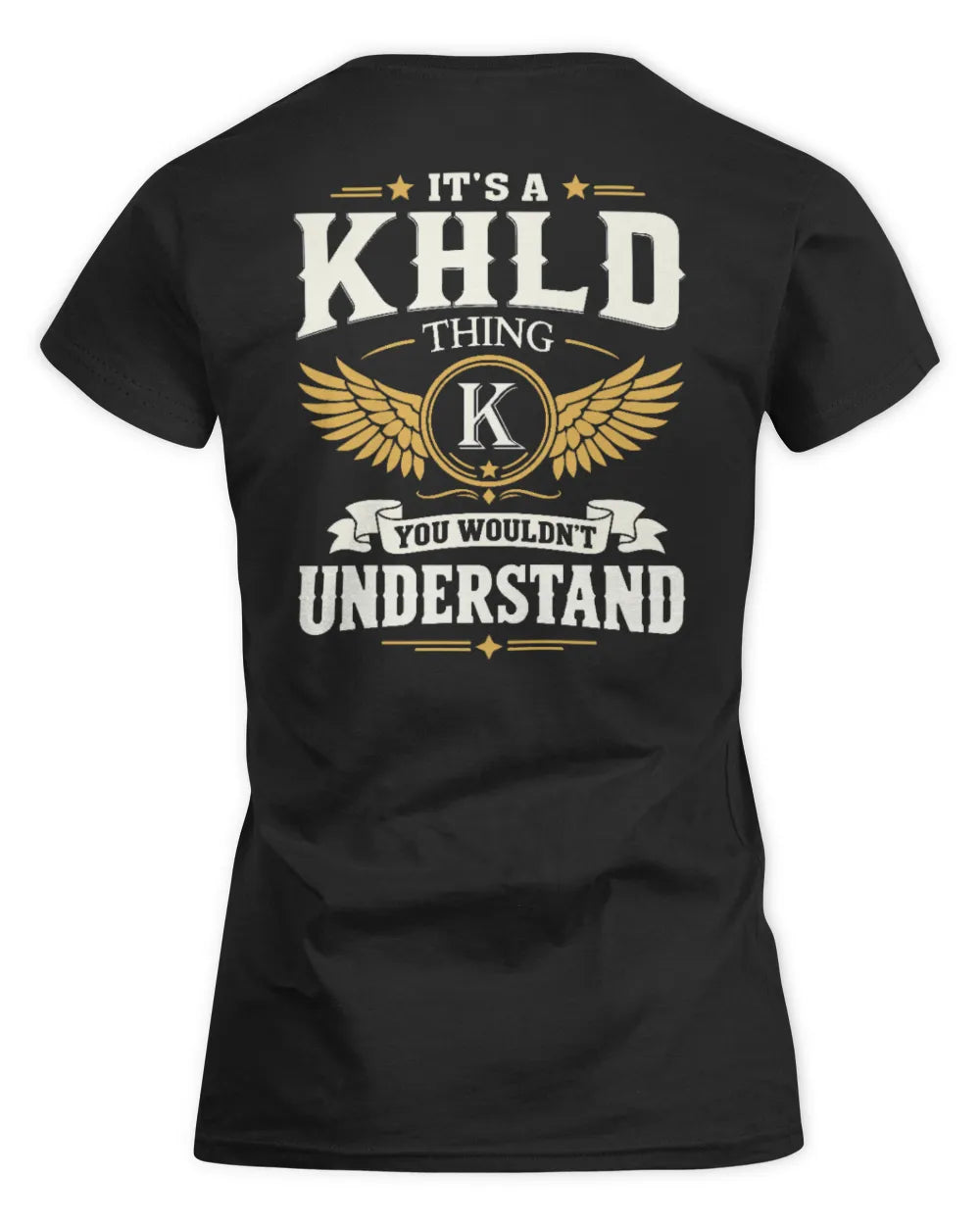 KHLD KT06-M008 It’s a [NAME] Thing – You Wouldn’t Understand | Personalized Vintage T-Shirt - Women's Standard T-Shirt - Black
